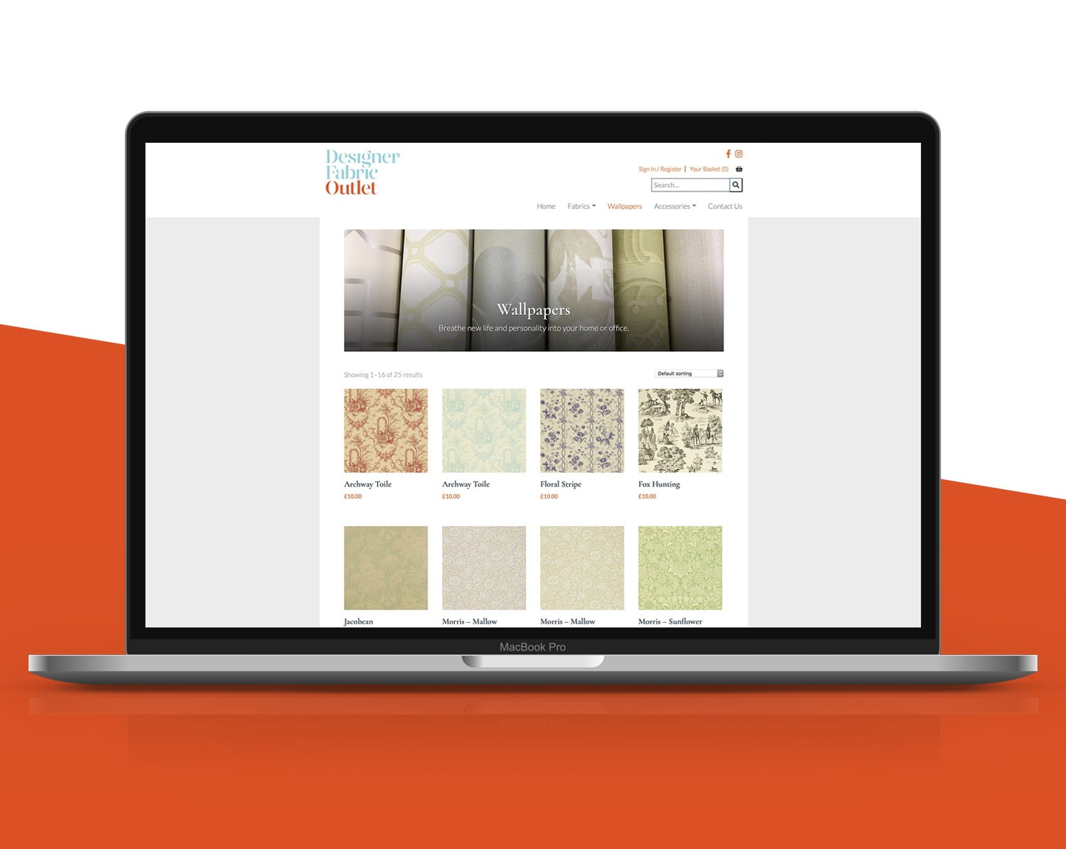 Designer Fabric Outlet • Portfolio
